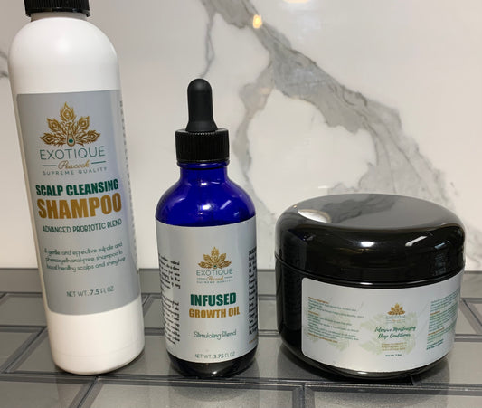 4C Growth oil and  Moisturizing Deep Conditioner