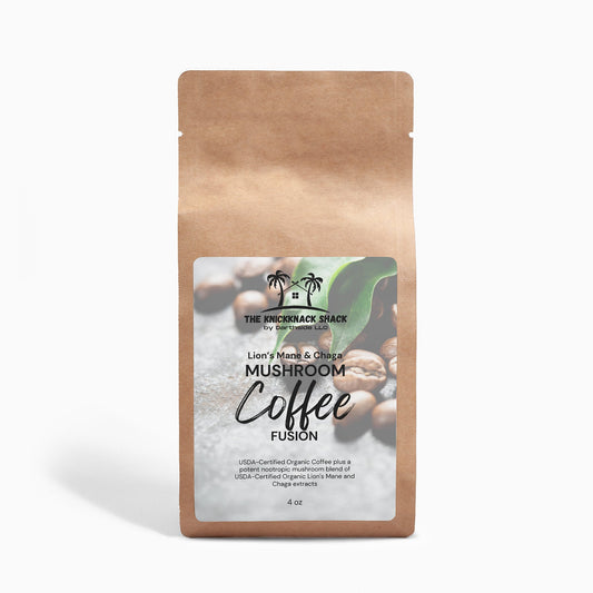 Mushroom Coffee Fusion - Lion’s Mane & Chaga 4oz Detox Coffee